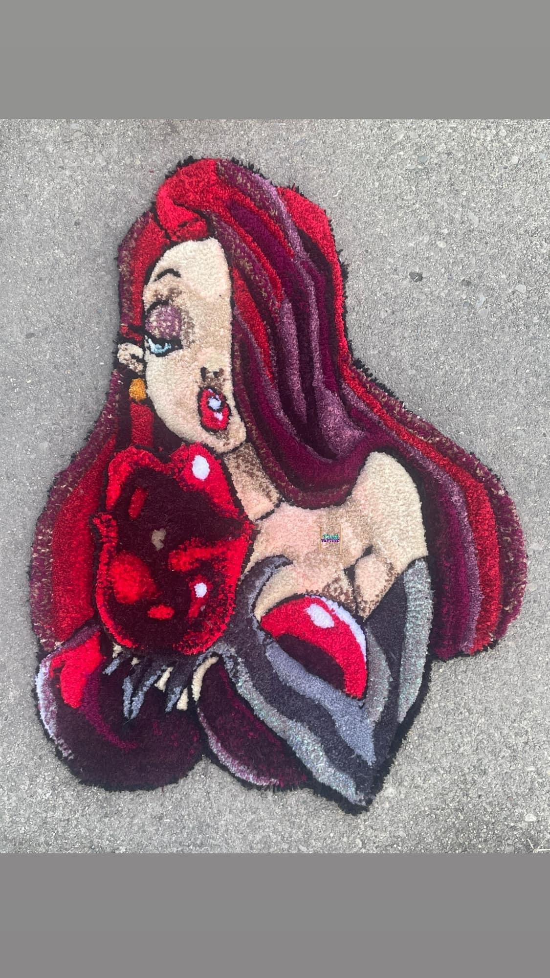 Custom 2 in 1 Jessica Rabbit Rug