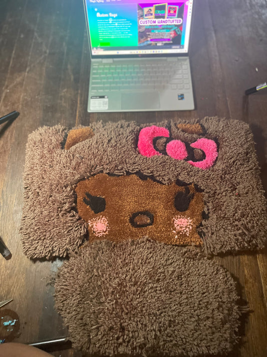 AFRO HELLO KITTY MINI RUG